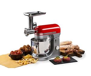 Ariete 4079 Kit complet d’accessoires, hachoir, poussoir et embout pour tréfilage, pour robot pâtissier Moderna Ariete, référence 1589, gris
