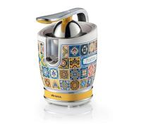 Ariete 413, Positano, Presse-agrumes Électrique avec Corps et Levier en Métal, Bec verseur anti-goutte et Moteur Silencieux pour un Extraction Professionnelle, 2 Cônes pour Petits et Grands Fruits