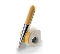 Ariete 457 Gratì Waterproof, Râpe Électrique à Fromage, Chocolat et Fruits Secs, sans fil, lavable à l'eau courante, 2 Rouleaux en Acier Inoxydable, Blanc et Jaune