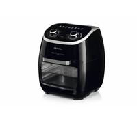 Ariete 4619 Friteuse à air et four en un, 11 litres, multifonction, minuterie 60 minutes, porte transparente amovible, température 80 200 oC, 2000 W, noir