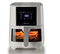 Ariete 4626 Friteuse à air 6L, 1300 W, capacité 6L, capacité de cuisson 2,5 kg, 8 programmes préréglés, température jusqu'à 200 °, panier transparent pour commande de cuisson, blanc