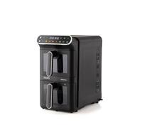 Ariete 4640/00 Air Fryer Vertical DUO Friteuse à air double verticale 2460 W, 11 l, deux tambours, synchronisation et dual, 6 programmes, fonction gril, jusqu'à 200 °C