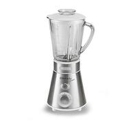 Ariete 561 Blendy - Blender Compact, Lames en Acier Inoxydable, 300W, Capacité du Gobelet en Verre 800cc, 2 Vitesses + Pulse, Argent