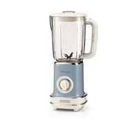 Ariete 568 Vintage Blender - Blender avec 500 watts et tasse graduée de 1,5 litre, 2 vitesses d'impulsion, couleur bleu clair pastel