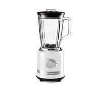 Ariete 585 Mixeur moderne, 1000 W, capacité 1,5 L, 4 vitesses + fonction pulse, tasse en verre gradué, 4 lames en acier inoxydable, blanc