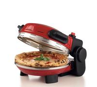 Ariete 934 Pizzeria Gourmet - Four à pizza pour pizza napolitaine et calzones, 1500W, température 400°C, 3 minutes de cuisson, pierre réfractaire amovible, réglage de la température supérieure et