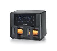 Ariete Airy Fryer Dual Black Friteuse À Air 9L Double Panier Touchcontrol