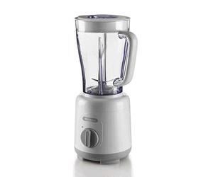 Ariete Blender Breakfast 586, Blender Électrique avec 4 Lames en Acier Inoxydable, 2 Vitesses + Fonction Pulse, Pieds Antidérapants, Couvercle Supérieur, Capacité de 1,5 L, 500W, Blanc