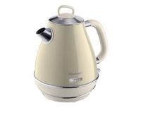 Ariete Bouilloire Vintage 2869, Bouilloire Électrique avec Niveau D'Eau Visible, Base Sans Fil 360°, Arrêt Automatique, Filtre à Thé, Capacité 1,7 L, Acier Inoxydable, 2000W, Beige