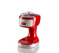 Ariete Broyeur de Glace Party Time 76, Machine à Glaçons et Granités, 30W, Broyeur de Glace avec Panier Amovible, Couvercle Transparent, Jeu de Lames en Acier Inoxydable, 30W, Rouge
