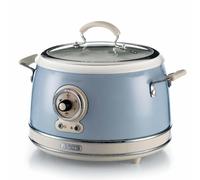 Ariete Cuiseur à Riz 2904/05 3.5L 700W Bleu Clair, Bol 1.8L, Vitrocéramique, 5 Programmes, Maintien au chaud 24h, Panier vapeur, 295x340x275mm