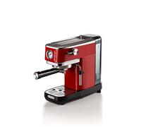 Ariete Machine à café expresso 1381/13 Espresso Slim – 15 bars, 1300 W, manomètre – Rouge