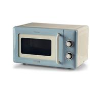 Ariete Micro-ondes mécaniques Vintage 800 W 20 L, 5 niveaux, minuterie 30 min – Bleu