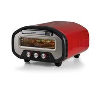 Ariete 3901 Da Gennaro Four à pizza, 2200 W, température 430 °C, 2 minutes de cuisson, pierre réfractaire, rouge