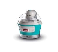 Ariete 643 Sorbetière Party Time, Sorbetière, 12W, Capacité 1,5 L, Panier amovible à double isolation, Temps de préparation 30 minutes, Couvercle pour ajouter les ingrédients, Bleu ciel