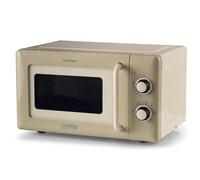 Ariete Micro-ondes mécaniques vintage 800 W 20 L, 5 niveaux de puissance, minuterie de 30 minutes, signal de fin de cuisson, idéal pour chauffer, cuisiner et décongeler, crème