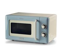 Ariete Micro-ondes mécaniques vintage 800 W 20 L, 5 niveaux de puissance, minuterie de 30 minutes, signal de fin de cuisson, idéal pour chauffage, cuisson et décongélation (bleu)