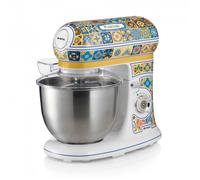 Ariete Robot pâtissier Positano 1588 – 7 vitesses, 3 fouets, bol inox 5,5 L, 2400 W