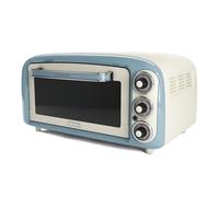 Ariete Vintage 979 Four Électrique avec 3 Positions de Cuisson, Fond Arrondi pour Pizza de 30 cm, Température Maximale de 230°C, Minuterie, Grille en Acier Inoxydable, 1300W, Bleu Ciel