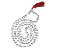 Arihant Gems & Jewels Sphatik Jaap Mala For Pooja (Astrology) (108+1 Beads) For Unisex (Clear)