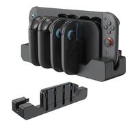 AriKroii Chargeur Compatible avec Nintendo Switch 2, Station de Charge Magnétique 4-en-1 avec Support Réglable et Indicateur LED, Chargeur de Manettes pour JoyCon Switch 2