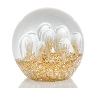 Arikyrist Presse-papier doré soufflé à la main Motif vagues de l'océan