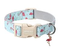 ARING PET Collier pour chien Flamingo, Collier mignon pour chien avec boucle rapide en plastique, Collier confortable en coton pour chiens garçons et filles