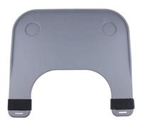 ArinkO Plateau polyvalent gris pour fauteuil roulant - Idéal pour les personnes handicapées - Design antidérapant sécurisé - Ajustement réglable - Dispose de 2 porte-gobelets pour plus de commodité -