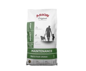 Arion Original - Adult Large Maintenance Chicken- Croquettes Haut de Gamme pour Chiens de Grandes Races- sans Gluten- Monoproteines- Riche en Poulet- 12kg- Matières premières 100% Naturelles