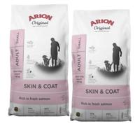 ARION Original Skin & Coat Adulte Saumon et Riz Petites Races 2x2kg