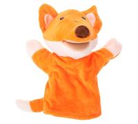 Arionnette en Peluche Renard pour Enfants - ÉDucation PréCoce À De Dessin Animé Adorables Renards Marionnette pour Les Petits À Main - avec Bouche Ouverte Mobile Parfaites pour Raconter des Histoires