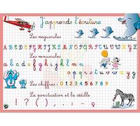 ARIS EDITIONS Lot de 3 Sous-mains et Set de table éducatif 30x42 Plastifié, effaçable"j'apprends l'écriture"