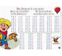 Aris Editions Sous-Main Et Set De Table Éducatif 30x42 Plastifié, Effaçable "Soustractions
