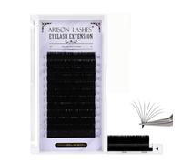 Arison Lashes Easy Fan Lashes Accessoires Extensions de cils Volume Extensions de cils Automatiquement Fleuri Cils Fleuris Auto-étirés Cils Russes(0.05 C Curl 10-13mix)