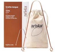 Arista Gratte Langue, Pack de 1, Gratte Langue Cuivre Ayurveda Pour une Haleine Fraiche, Rape Langue Antibactérien, Grattoir Langue Ayurvédique en Cuivre