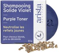 Arista Shampoing Violet Solide Huile De Ricin & Poudre D'amla Sans Sulfate Dejaunisseur Cheveux Blond Anti Jaunissement Pour Cheveux Color¿¿S