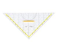 Aristo - 1648 - Set Square - Triangle Equerre pour Dessin Technique - Hot Stamped - Plastique Transparent