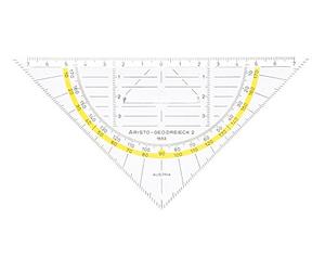 Aristo AR1553 Équerre géométrique avec poignée Lot de 10 (Import Allemagne)