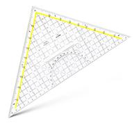 Aristo Ar1648/2 Triangle Plastique Noir, Transparent, Jaune