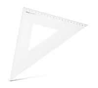 Aristo AR4522 Équerre 45° en Plexiglas Transparent 311 mm