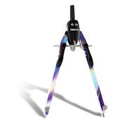 Aristo AR552814-24 BTS Compas à réglage rapide avec branches non réglables (cercles jusqu'à 340 mm de diamètre, zinc moulé sous pression, 2 mines de rechange et aiguille de rechange) iris vif