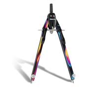 Aristo AR552815-24 BTS Compas à réglage rapide avec branches non réglables (cercles jusqu'à 340 mm de diamètre, zinc moulé sous pression, 2 mines de rechange et aiguille de rechange) iris foncé