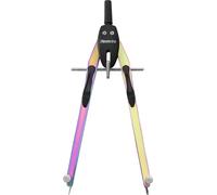 Aristo AR552816-26 BTS NeoChrome Compas à réglage rapide (en zinc moulé sous pression avec réglage rapide et roue centrale) avec mines de rechange et aiguille de rechange dans un étui robuste