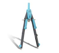 Aristo BTS Compas à réglage rapide (cercles jusqu'à 340 mm de diamètre, 2 articulations, mines de rechange et aiguille de rechange) Bleu fluo