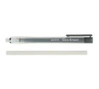 ARISTO - Crayon gomme "GEO-Eraser" , longueur: 120 mm, noir avance automatique de la mine par le bouton poussoir, gomme très résistante sans PVC (AH87190) G