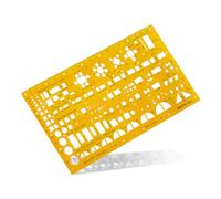 Aristo Gabarit d'architecte 1:100, 225 x 125 mm x 1,2 mm (Jaune transparent) (Import Allemagne)