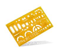 Aristo Gabarit d'architecte 1:50, 225 x 125 mm x 1,2 mm (Jaune transparent) (Import Allemagne)