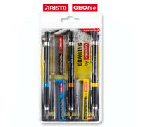 ARISTO GeoCollege Porte-Mine 3 Pièces - 0,35/0,5/0,7Mm, Noir (AR23559)