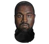 Aristo Solutions Masque intégral Kanye West réaliste avec impression 3D - Respirant, léger et confortable, idéal pour le cosplay, les fêtes, Halloween, le carnaval et les événements