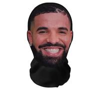 Aristo Solutions Masque intégral imprimé 3D réaliste Drake - Respirant, léger et confortable, idéal pour le cosplay, les fêtes, Halloween, le carnaval et les événements